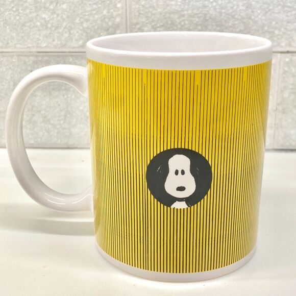 Ceramic Snoopy Dog Peanuts Coffee Mug Cup ZAK Designs 2015 11.5oz. NWT Yellow - Picture 2 of 12